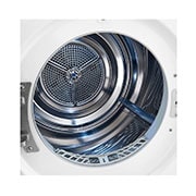 LG Sèche-linge avec technologie de pompe à chaleur Dual Inverter & porte vitrée de sécurité | Condenseur autonettoyant automatique | Capacité de 9 kg | Fonction Wi-Fi | Classe d'efficacité énergétique A+++ | RT90V9W, RT90V9W