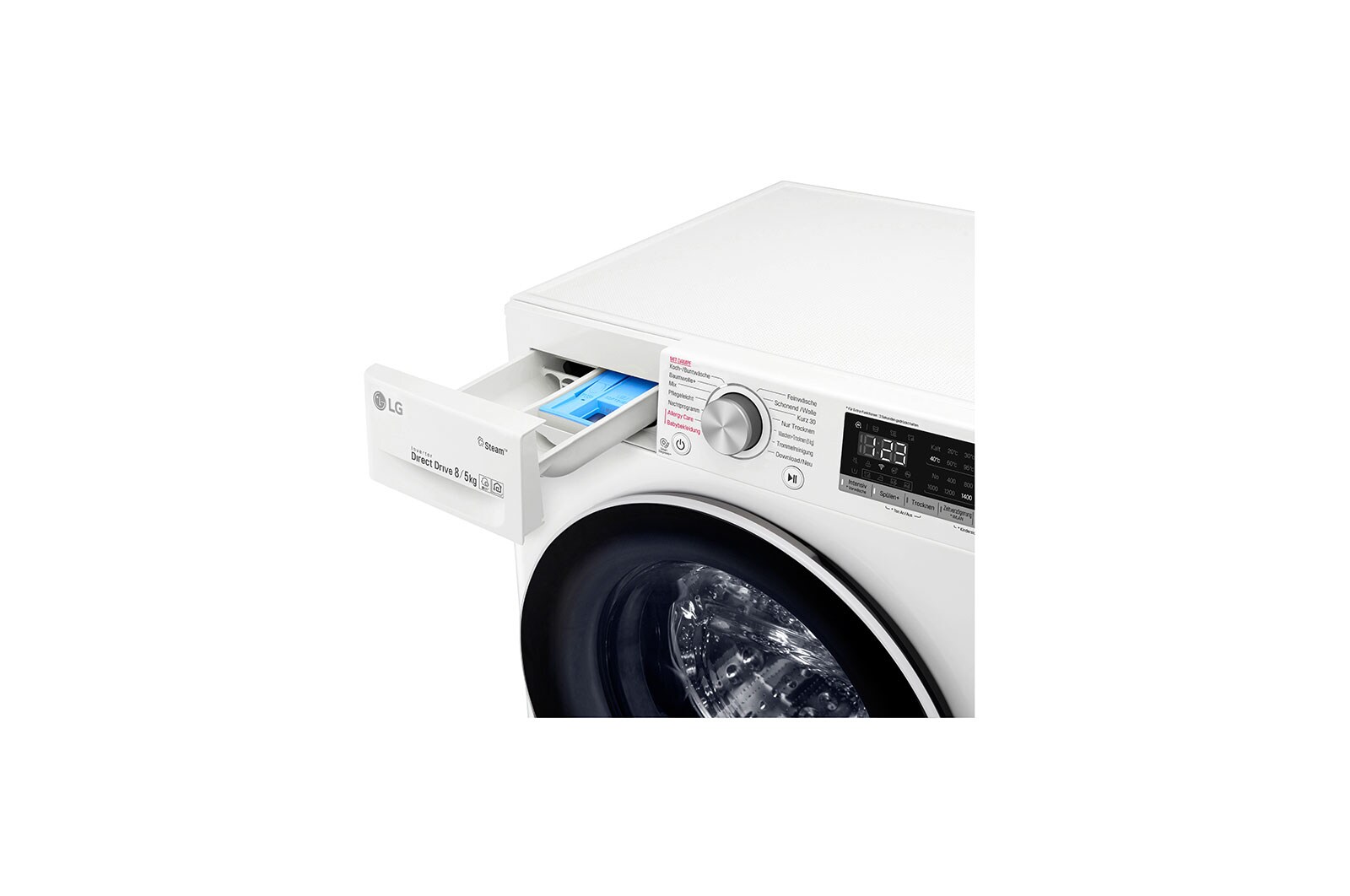 LG Lave-linge sèche-linge | 8 kg lavage / 5 kg séchage | AI DD™ | Steam, V4WD85S0