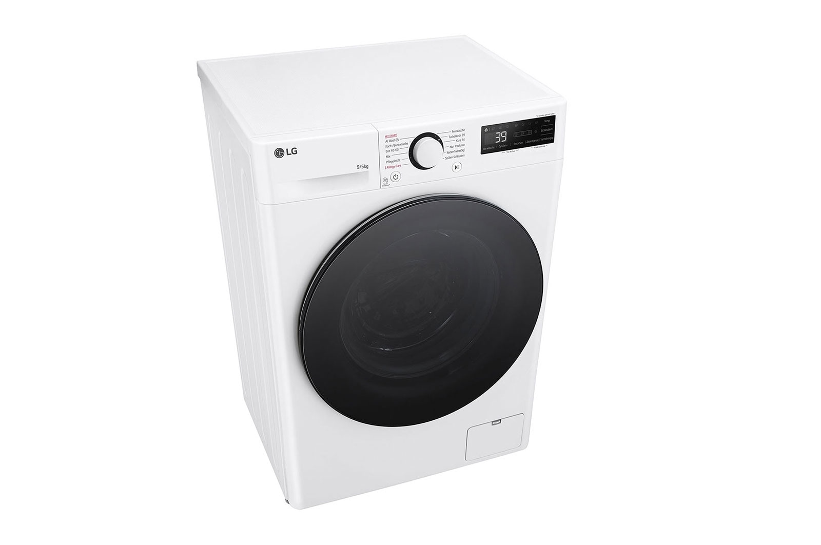 LG Lave-linge séchant avec AI DD® | 9 kg de lavage | 5 kg de séchage | 1.200 tr/min. | Steam | TurboWash® | Nouveau tambour bien-être | Fonction Wi-Fi, V5WD95SLIM