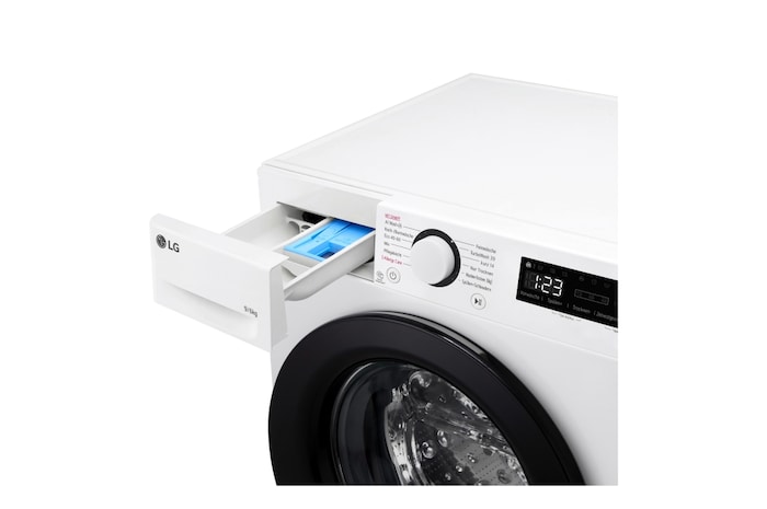 LG Lave-linge séchant avec AI DD® | 9 KG de lavage | 6 KG de séchage | 1360 tr/min. | Steam | TurboWash® 360° | Nouveau tambour bien-être | Fonction Wi-Fi | W4WR42966, W4WR42966