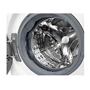 LG Lave-linge/sèche-linge avec 1.400 tpm. | Classe d'efficacité énergétique D/A | 9 kg lavage | 6 kg séchage | Blanc avec anneau hublot noir | W4WR7096Y, W4WR7096Y