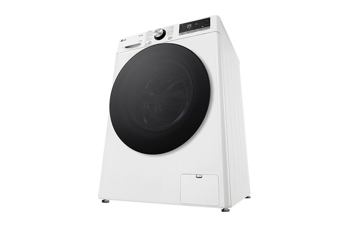 LG Lave-linge séchant 1.400 tr/min. | Classe d'efficacité énergétique D/A | 11 kg lavage | 6 kg séchage | Blanc avec anneau hublot noir | W4WR70E6Y, W4WR70E6Y
