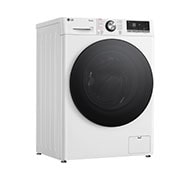 LG Lave-linge séchant 1.400 rpm. | Classe d'efficacité énergétique D/A | 11 kg lavage | 6 kg séchage | Blanc avec anneau hublot noir | W4WR70E6Y, W4WR70E6Y