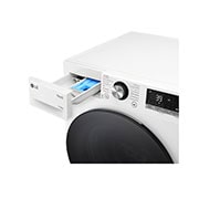 LG Lave-linge séchant 1.400 rpm. | Classe d'efficacité énergétique D/A | 11 kg lavage | 6 kg séchage | Blanc avec anneau hublot noir | W4WR70E6Y, W4WR70E6Y