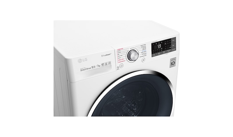 LG Lavante-séchante 9/6 KG | TrueSteam™ | EcoHybrid | 6 Motion Direct Drive™ | Wi-Fi | Smart Diagnosis™ | Moteur Direct Drive™ garanti 10 ans, F14WD96TH2