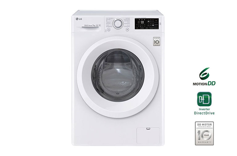 Vue avant de Lave-linge 7 KG, 6 Motion Direct Drive™, Smart Diagnosis™, Moteur Direct Drive™ garanti 10 ans F14WM7LN0