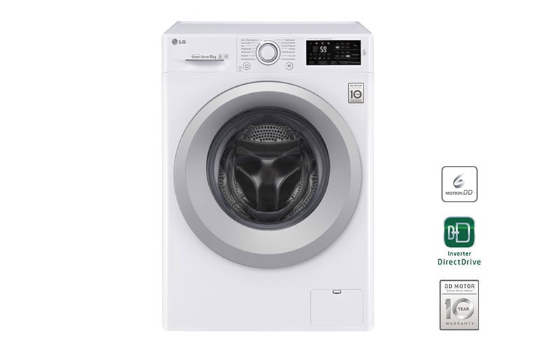 Vue avant de Lave-linge 8 KG, 6 Motion Direct Drive™, Smart Diagnosis™, Moteur Direct Drive™ garanti 10 ans F14WM8KN1