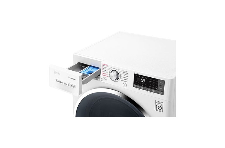 LG Lave-Linge 9 KG, Smart Diagnosis™, TurboWash™, Steam™, F14WM9TS2