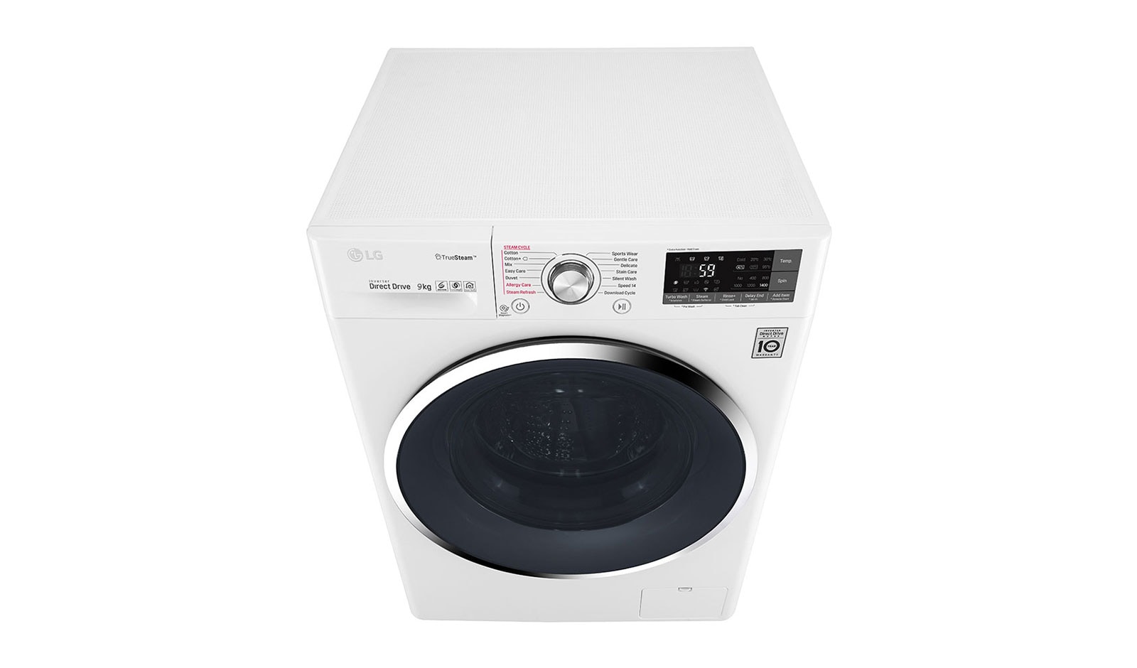 LG Lave-Linge 9 KG, Smart Diagnosis™, TurboWash™, Steam™, F14WM9TS2