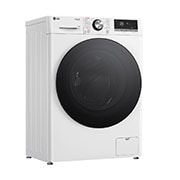 LG Lave-linge d'une capacité de 9 kg | Slim Fit | Efficacité énergétique A | 1200 tr/min. | Blanc avec anneau hublot noir | F2V7SLIM9, F2V7SLIM9