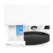 LG Lave-linge d'une capacité de 9 kg | Slim Fit | Efficacité énergétique A | 1200 tr/min. | Blanc avec anneau hublot noir | F2V7SLIM9, F2V7SLIM9