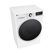 LG Lave-linge d'une capacité de 9 kg | Slim Fit | Efficacité énergétique A | 1200 tr/min. | Blanc avec anneau hublot noir | F2V7SLIM9, F2V7SLIM9