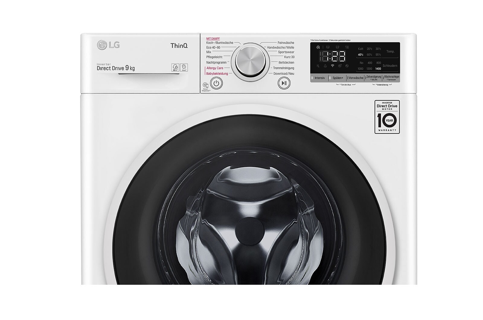 LG Lave-linge | 9kg | AI DD™ | Steam, F4VT4W9KG