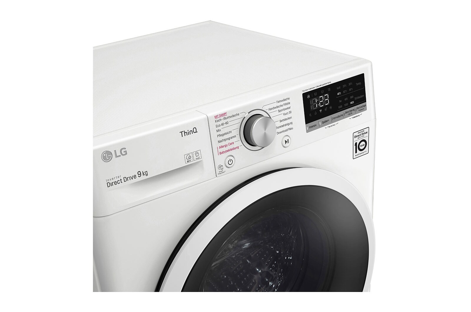 LG Lave-linge | 9kg | AI DD™ | Steam, F4VT4W9KG