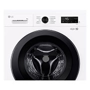 LG Lave-linge Essence White (8 kg, 1 350 tours/minute, efficacité énergétique A) avec anneau hublot noir | F4WB3085, F4WB3085