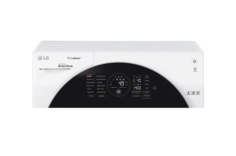 LG TWINWash™ Lave-linge principal 10KG | Mini Lave-linge 2KG | TrueSteam™ | TurboWash™ | Wi-Fi | Smart Diagnosis™ | Moteur Direct Drive™ garanti 10 ans, F4WM10TWIN