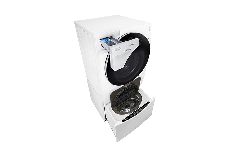 LG TWINWash™ Lave-linge principal 10KG | Mini Lave-linge 2KG | TrueSteam™ | TurboWash™ | Wi-Fi | Smart Diagnosis™ | Moteur Direct Drive™ garanti 10 ans, F4WM10TWIN