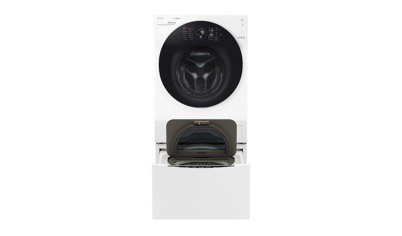 LG TWINWash™ Lave-linge principal 10KG | Mini Lave-linge 2KG | TrueSteam™ | TurboWash™ | Wi-Fi | Smart Diagnosis™ | Moteur Direct Drive™ garanti 10 ans, F4WM10TWIN