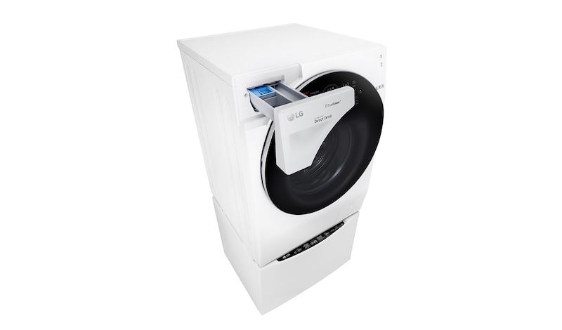 LG TWINWash™ Lave-linge principal 10KG | Mini Lave-linge 2KG | TrueSteam™ | TurboWash™ | Wi-Fi | Smart Diagnosis™ | Moteur Direct Drive™ garanti 10 ans, F4WM10TWIN