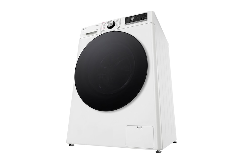 LG Lave-linge d'une capacité de 11 kg | EEK A | 1.400 tr/min. | Blanc avec anneau hublot noir | F4WR701Y, F4WR701Y