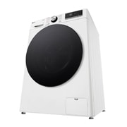 LG Lave-linge d'une capacité de 11 kg | EEK A | 1.400 tr/min. | Blanc avec anneau hublot noir | F4WR701Y, F4WR701Y