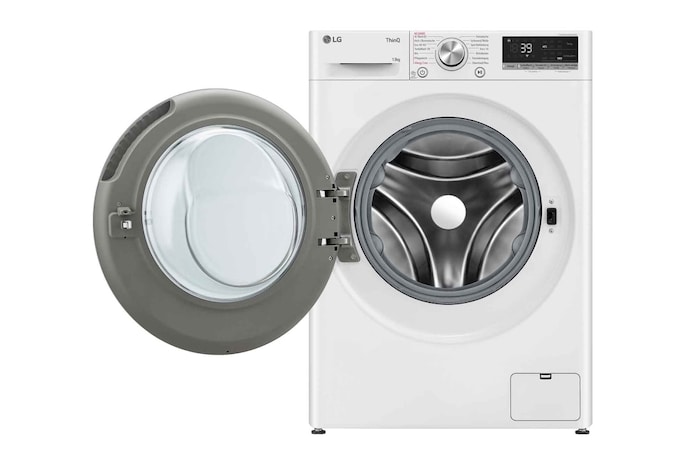 LG Lave-linge (13 kg, 1 400 tr/min, efficacité énergétique A) avec hublot argenté | F4WR7031, F4WR7031