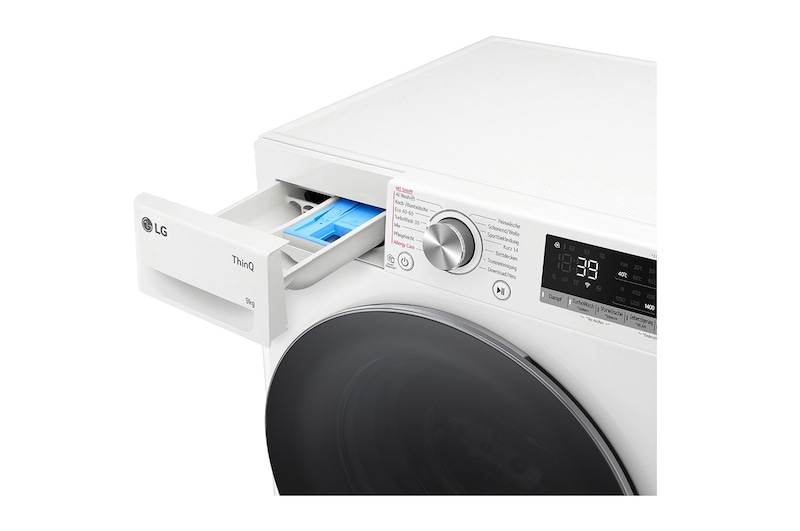 LG Lave-linge | 9 kg | Classe d'efficacité énergétique A | AI DD® | 1400 t/mn | Steam | TurboWash® 360° | F4WR7091, F4WR7091