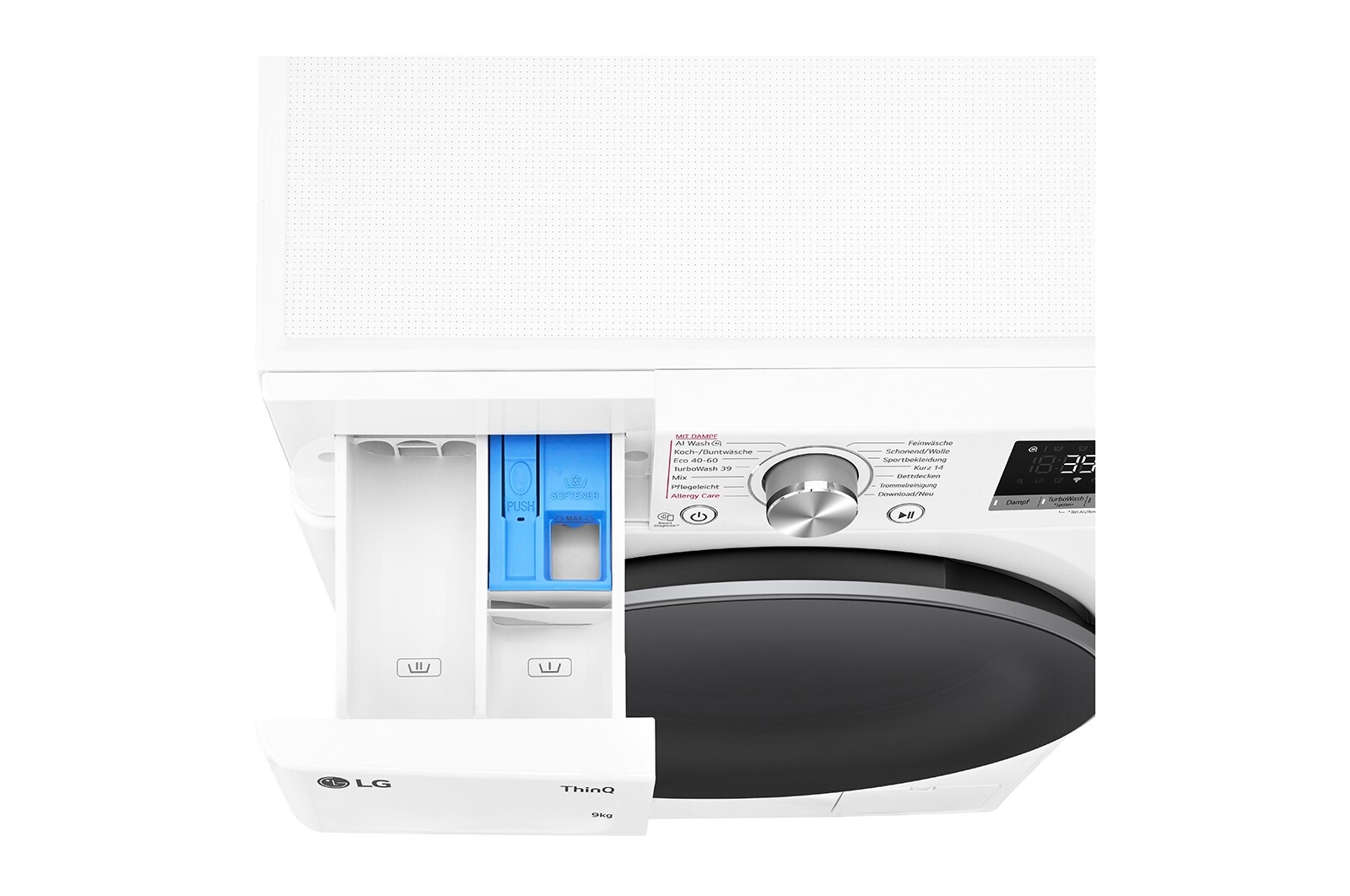 LG Lave-linge | 9 kg | Classe d'efficacité énergétique A | AI DD® | 1400 t/mn | Steam | TurboWash® 360° | F4WR7091, F4WR7091