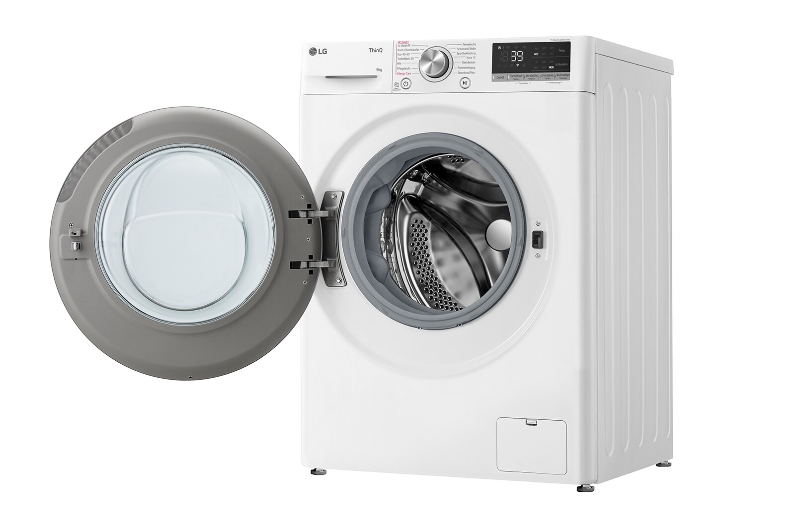 LG Lave-linge | 9 kg | Classe d'efficacité énergétique A | AI DD® | 1400 t/mn | Steam | TurboWash® 360° | F4WR7091, F4WR7091