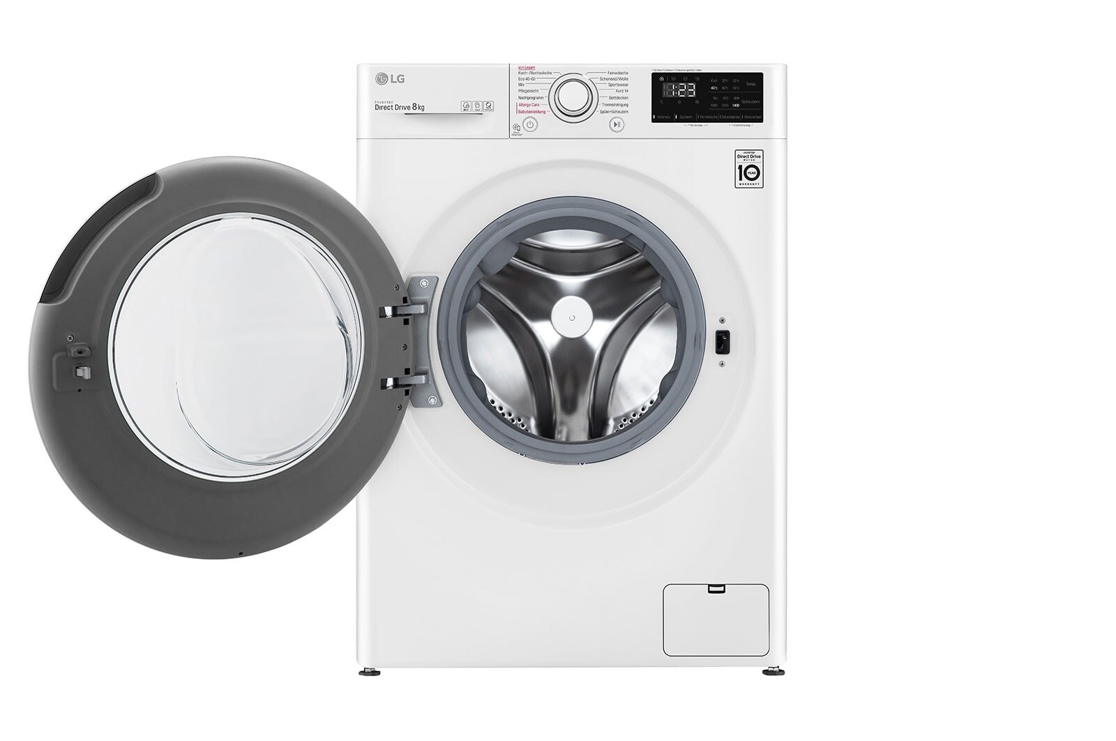 LG Lave-linge avec AI DD® | 8 kg | Classe d'efficacité énergétique C | 1400 tr/min | Steam | 6 Motion®, F4WV308S0