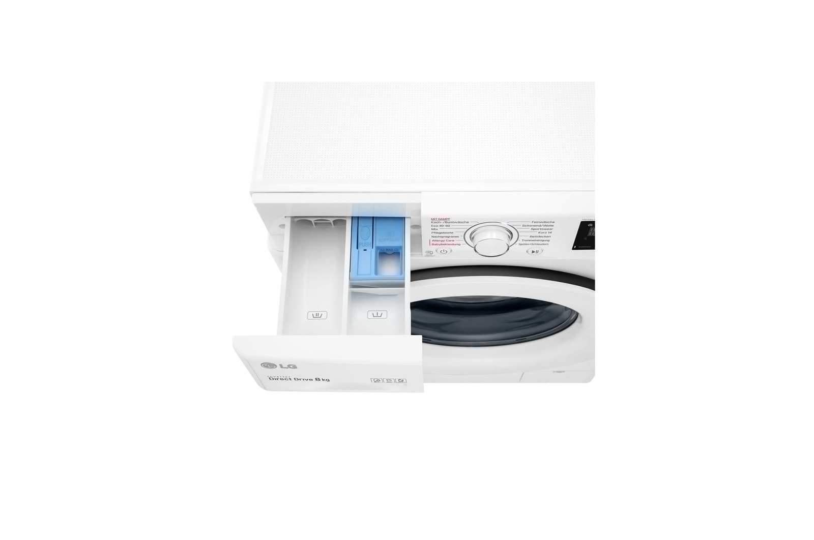 LG Lave-linge avec AI DD® | 8 kg | Classe d'efficacité énergétique C | 1400 tr/min | Steam | 6 Motion®, F4WV308S0