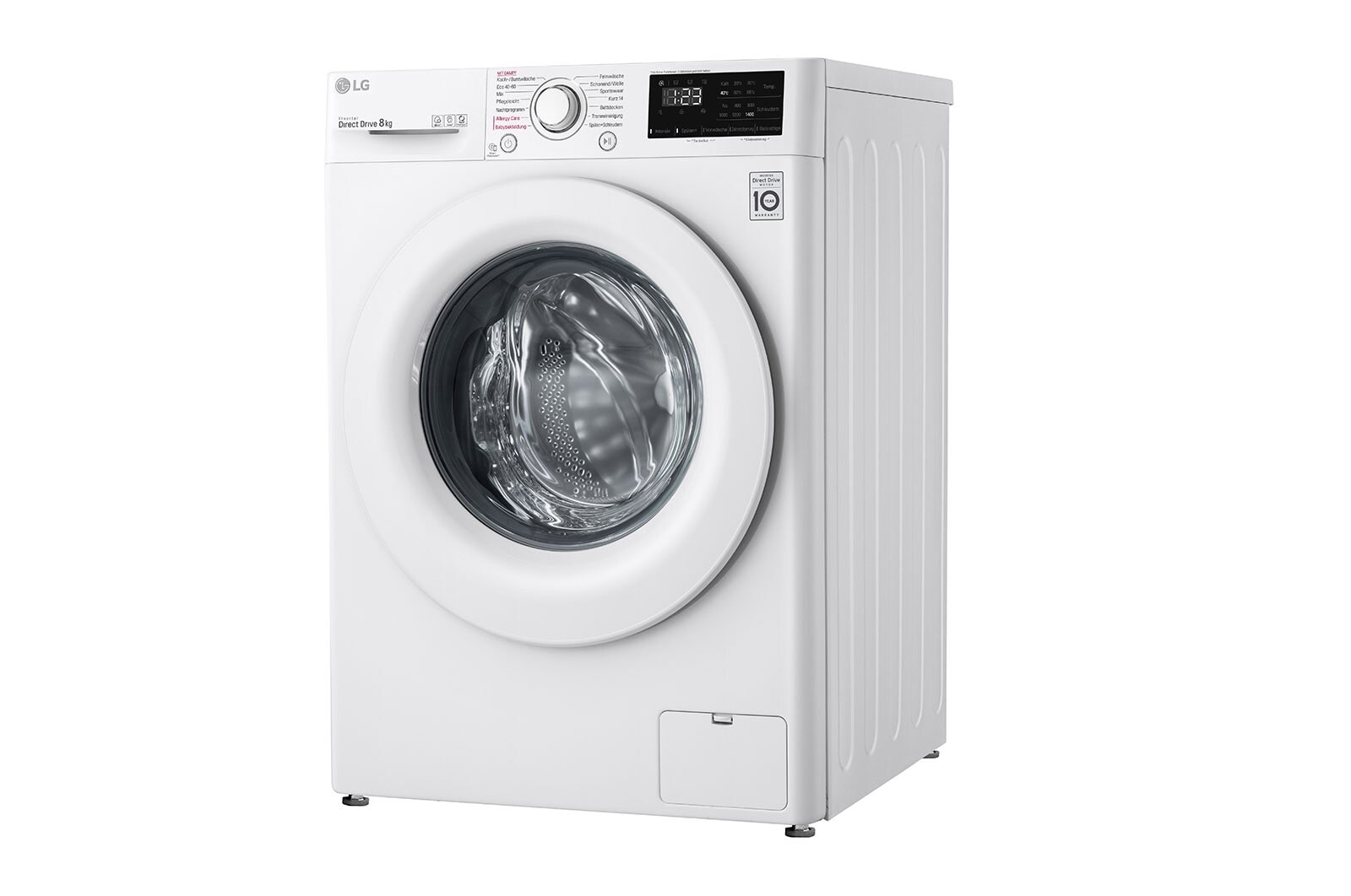 LG Lave-linge avec AI DD® | 8 kg | Classe d'efficacité énergétique C | 1400 tr/min | Steam | 6 Motion®, F4WV308S0