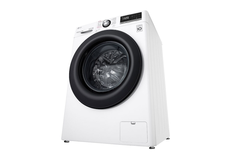 LG Lave-linge avec AI DD® | 8 kg | 1400 t/mn| Steam | 6 Motion®| Nouveau tambour bien-être, F4WV308SB