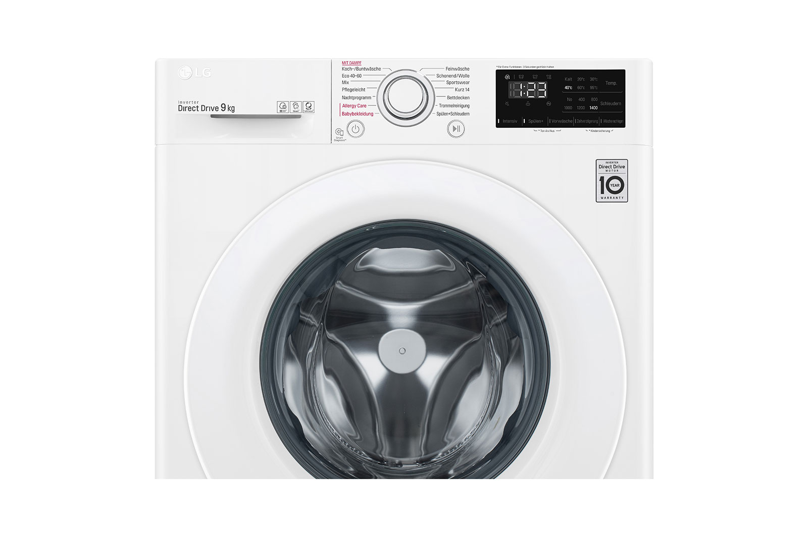 LG Lave-linge d'une capacité de 9 KG, AI DD™, Steam et ThinQ®, F4WV309S0