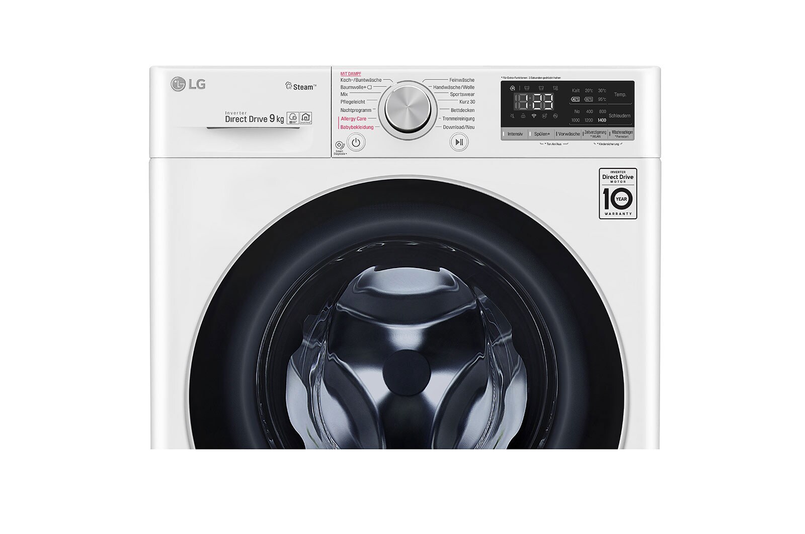 LG Lave-linge d'une capacité de 9 kg, AI DD™ et Steam, F4WV409S1