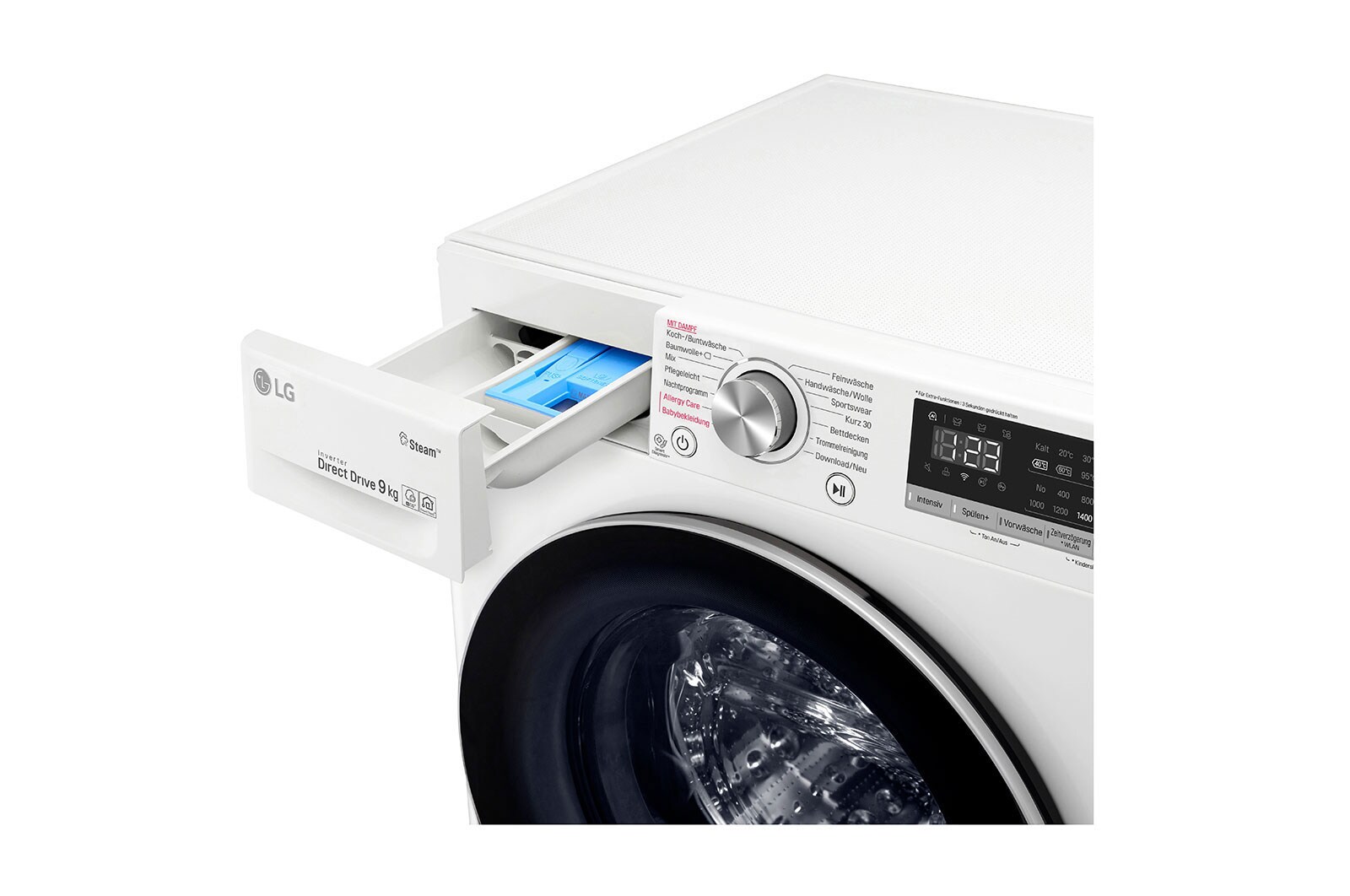 LG Lave-linge d'une capacité de 9 kg, AI DD™ et Steam, F4WV409S1