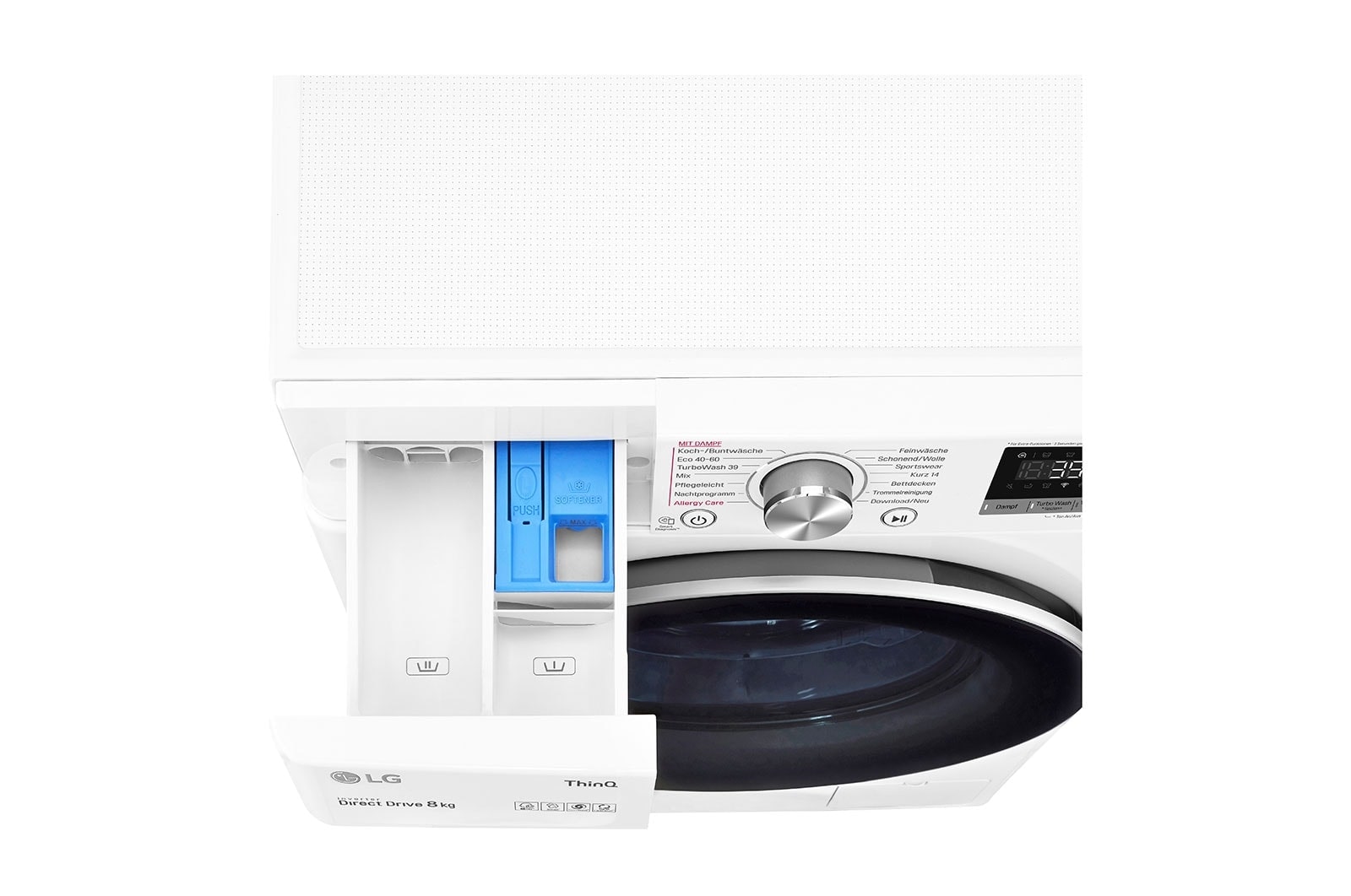 LG Lave-linge | 8kg de capacité | Classe d'efficacité énergétique A | AI DD™ | TurboWash™ 360° | F4WV708P1E, F4WV708P1E