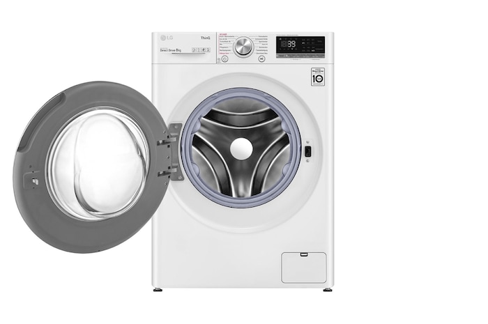 LG Lave-linge | 8kg de capacité | Classe d'efficacité énergétique A | AI DD™ | TurboWash™ 360° | F4WV708P1E, F4WV708P1E