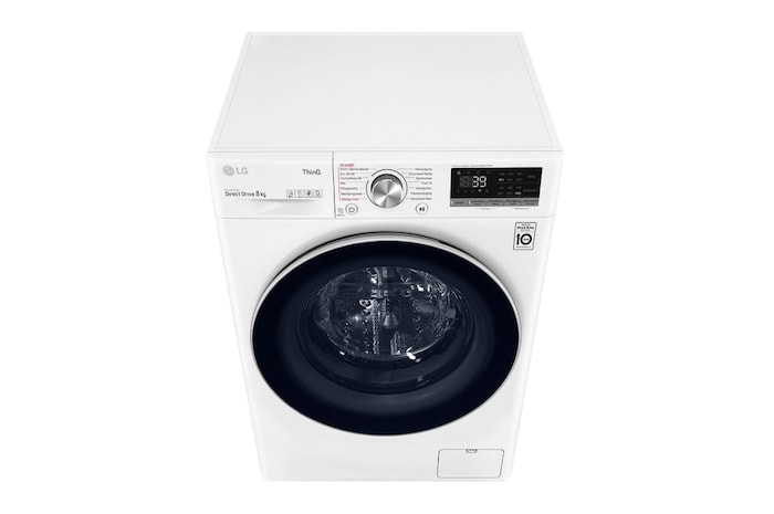 LG Lave-linge | 8kg de capacité | Classe d'efficacité énergétique A | AI DD™ | TurboWash™ 360° | F4WV708P1E, F4WV708P1E