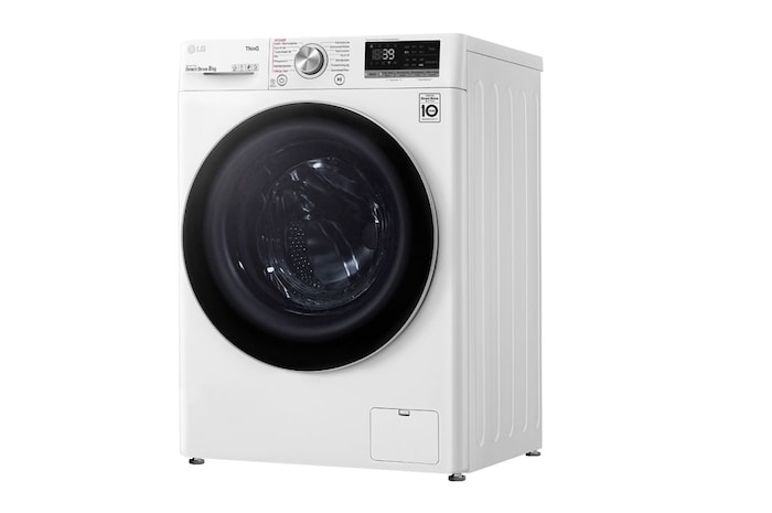 LG Lave-linge | 8kg de capacité | Classe d'efficacité énergétique A | AI DD™ | TurboWash™ 360° | F4WV708P1E, F4WV708P1E