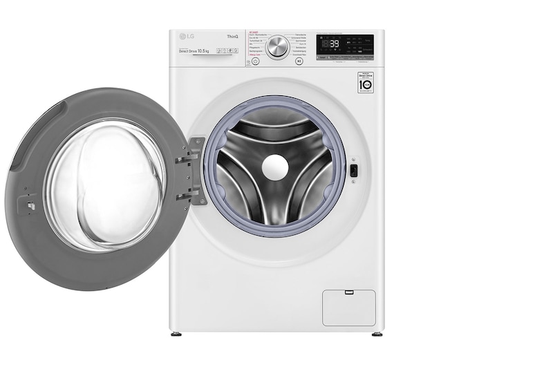 LG Lave-linge avec AI DD® | 10,5 kg | 1400 tr/min. | Steam | TurboWash™ 360° | Fonction Wi-Fi , F4WV710P1E