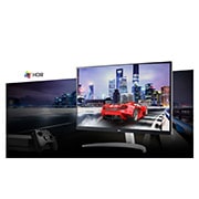 LG Moniteur 27 pouces UHD 4K avec VESA DisplayHDR™ 400 et AMD FreeSync™, 27UP650P-W