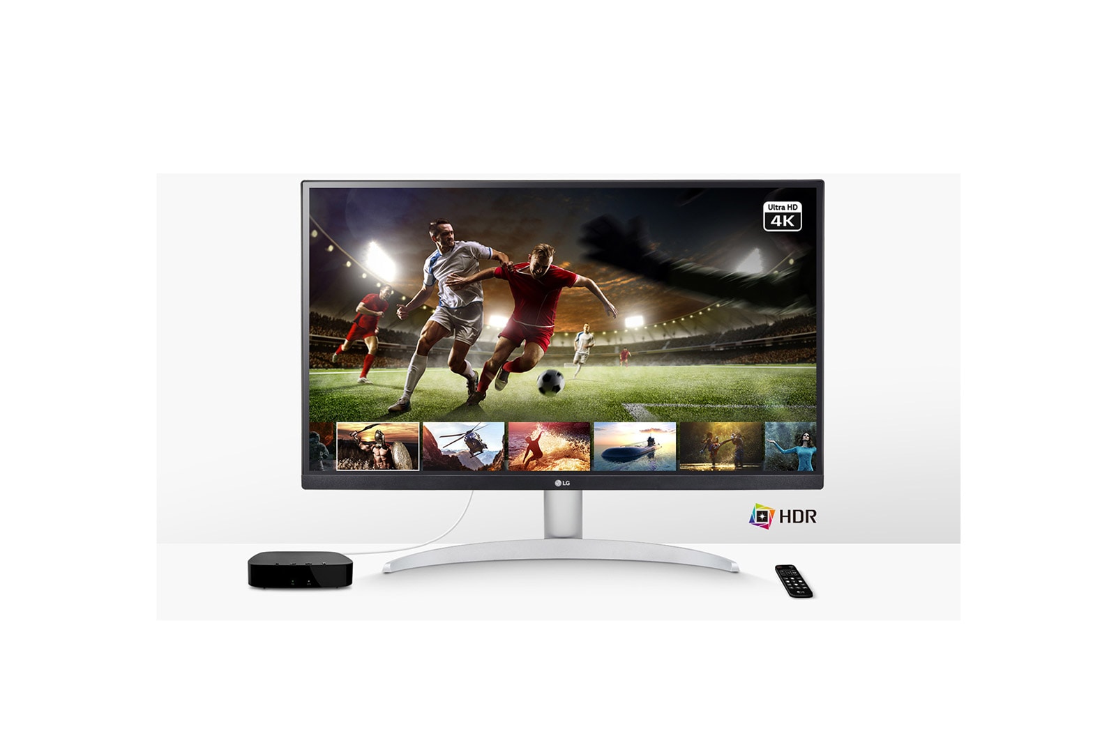 LG Moniteur 27 pouces UHD 4K avec VESA DisplayHDR™ 400 et AMD FreeSync™, 27UP650P-W