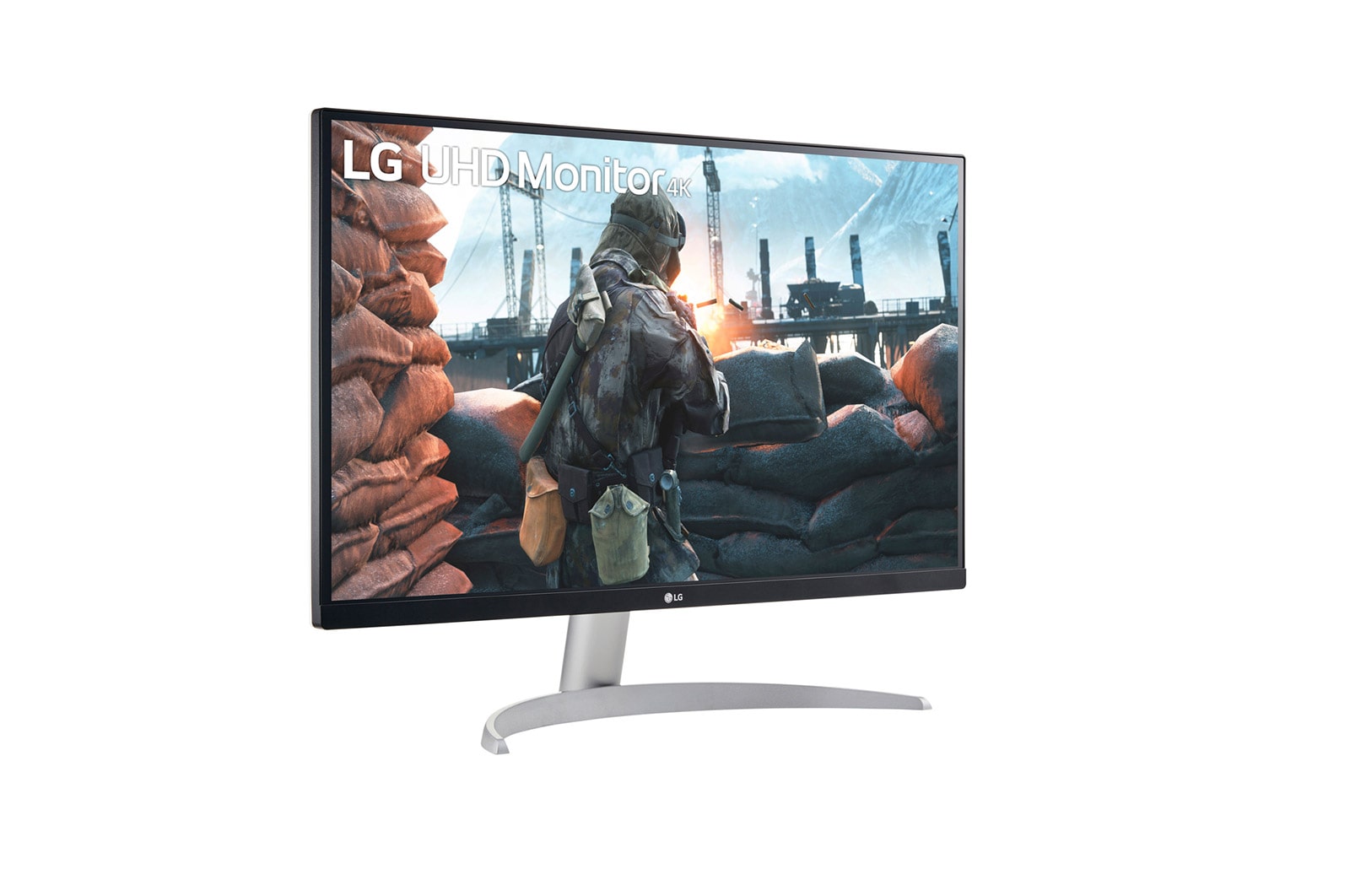 LG Moniteur 27 pouces UHD 4K avec VESA DisplayHDR™ 400 et AMD FreeSync™, 27UP650P-W
