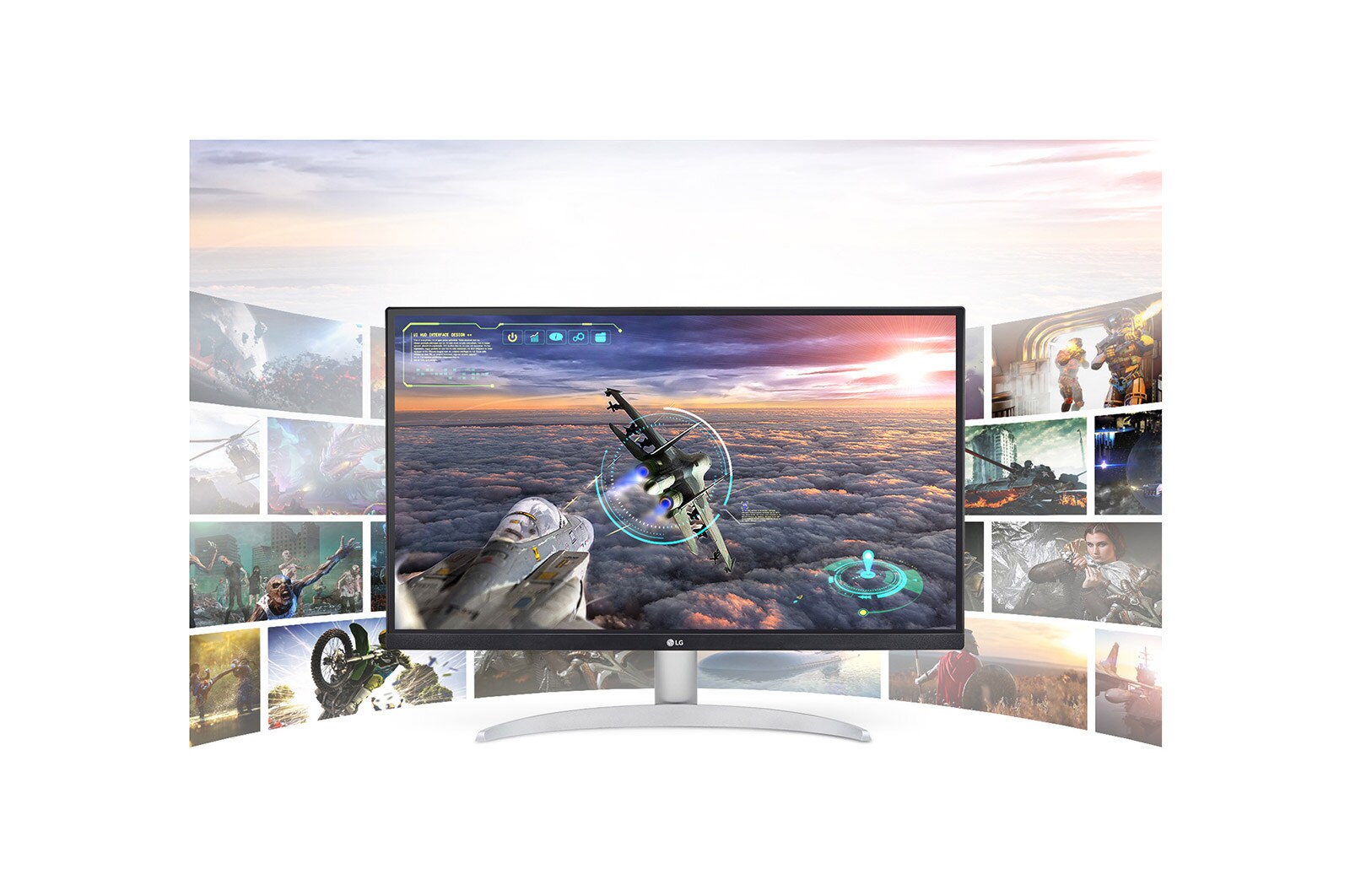 LG Moniteur 27 pouces UHD 4K avec VESA DisplayHDR™ 400 et AMD FreeSync™, 27UP650P-W