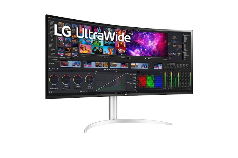 LG Moniteur incurvé UltraWide™ 39,7 pouces avec IPS et HDR 10, 40WP95XP-W