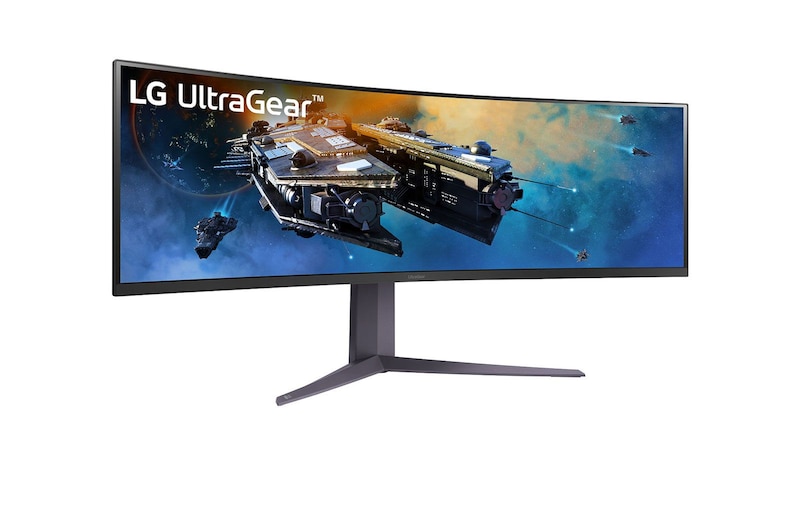 LG Moniteur incurvé UltraGearMC DQHD 45pc avec taux de rafraîchissement de 200Hz, 45GR65DC-B
