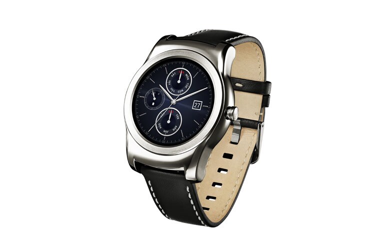 LG Watch Urbane Smartwatch Android Wear à écran rond P-OLED de 1,3 pouces et design intemporel, W150