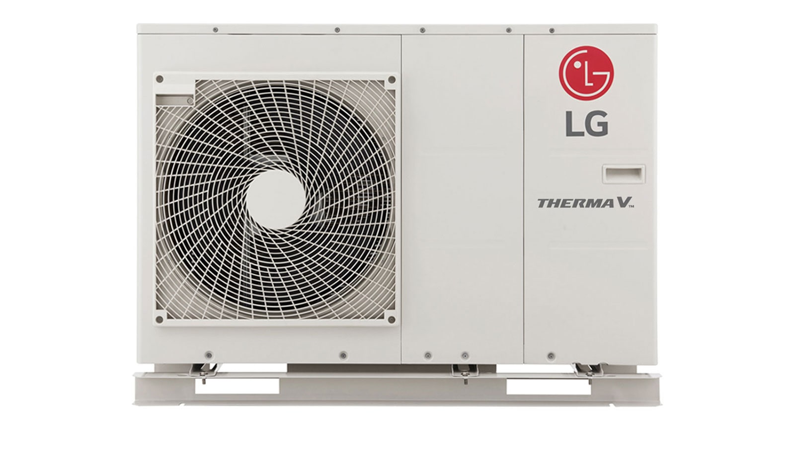 Vue avant de 12kW Pompe à chaleur air-eau Monobloc HM123M