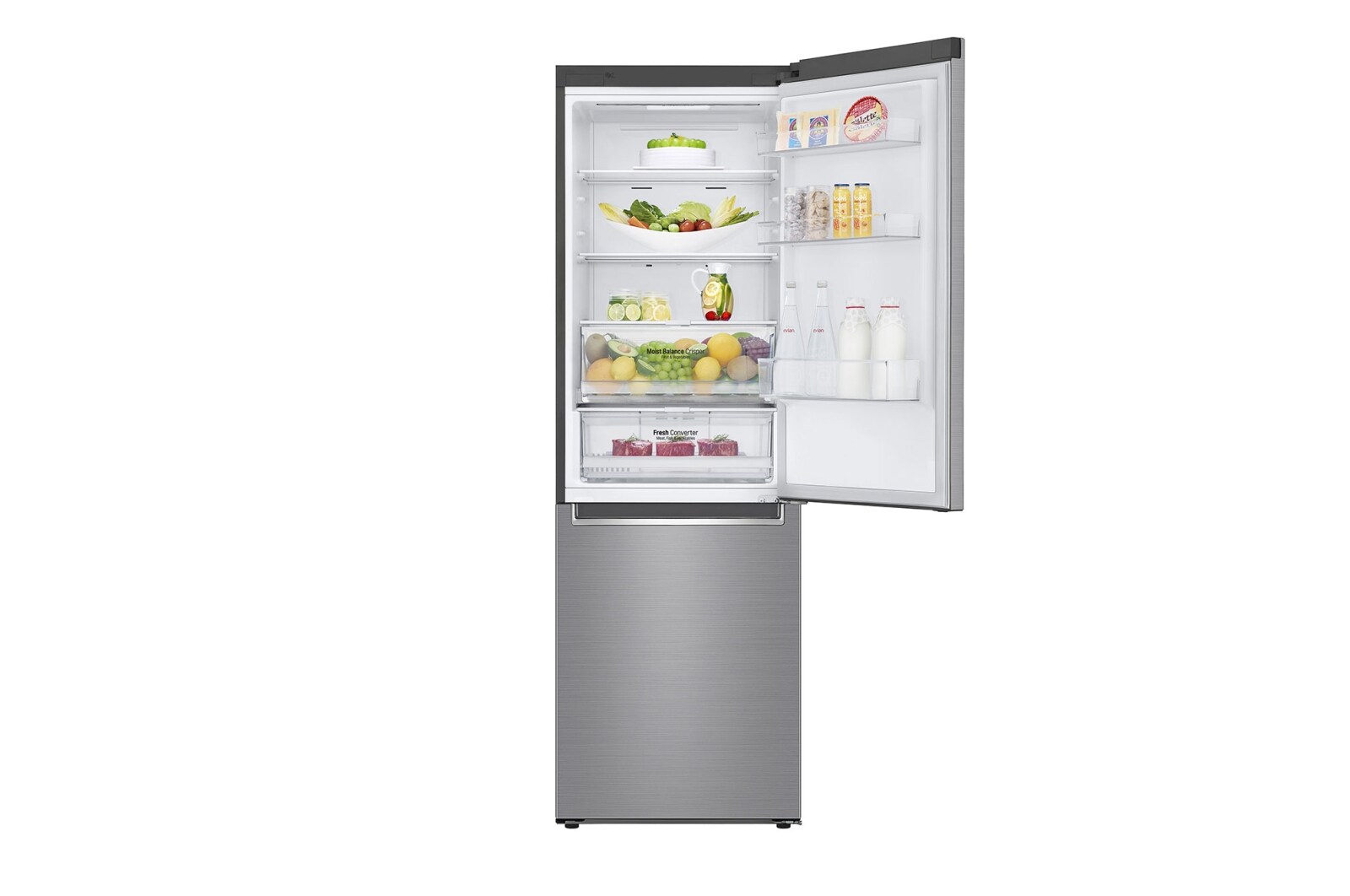 LG Combinaison réfrigérateur-congélateur avec Door Cooling+™ | Capacité de 341 litres, GBB61PZFFN